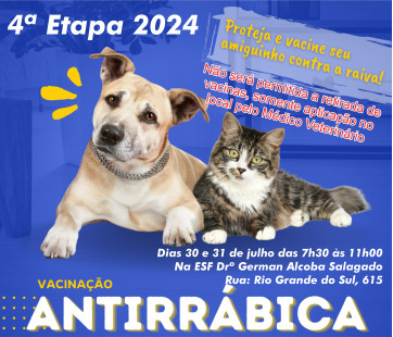 Vacinação antirábica 4ª Etapa ESF Drº German